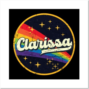 Clarissa // Rainbow In Space Vintage Grunge-Style Posters and Art